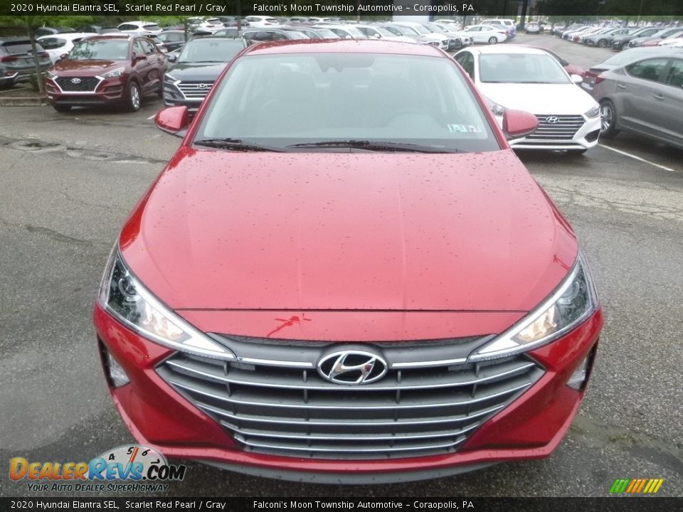 2020 Hyundai Elantra SEL Scarlet Red Pearl / Gray Photo #4