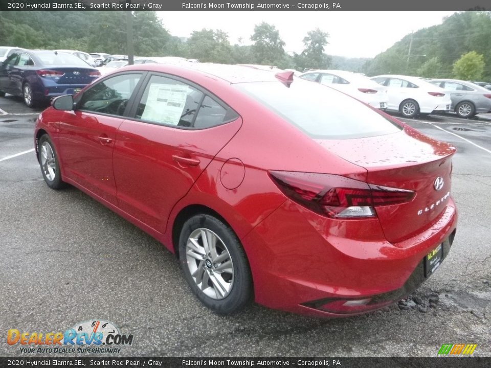 2020 Hyundai Elantra SEL Scarlet Red Pearl / Gray Photo #6