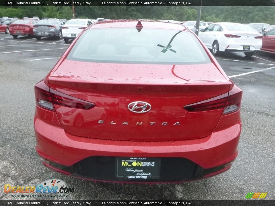 2020 Hyundai Elantra SEL Scarlet Red Pearl / Gray Photo #7