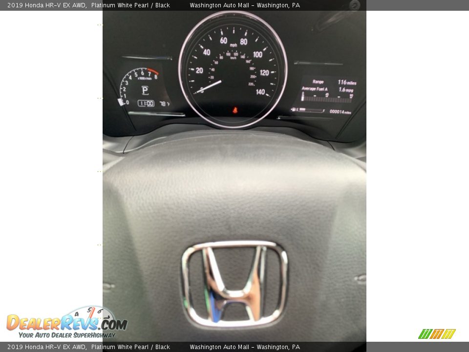 2019 Honda HR-V EX AWD Platinum White Pearl / Black Photo #29