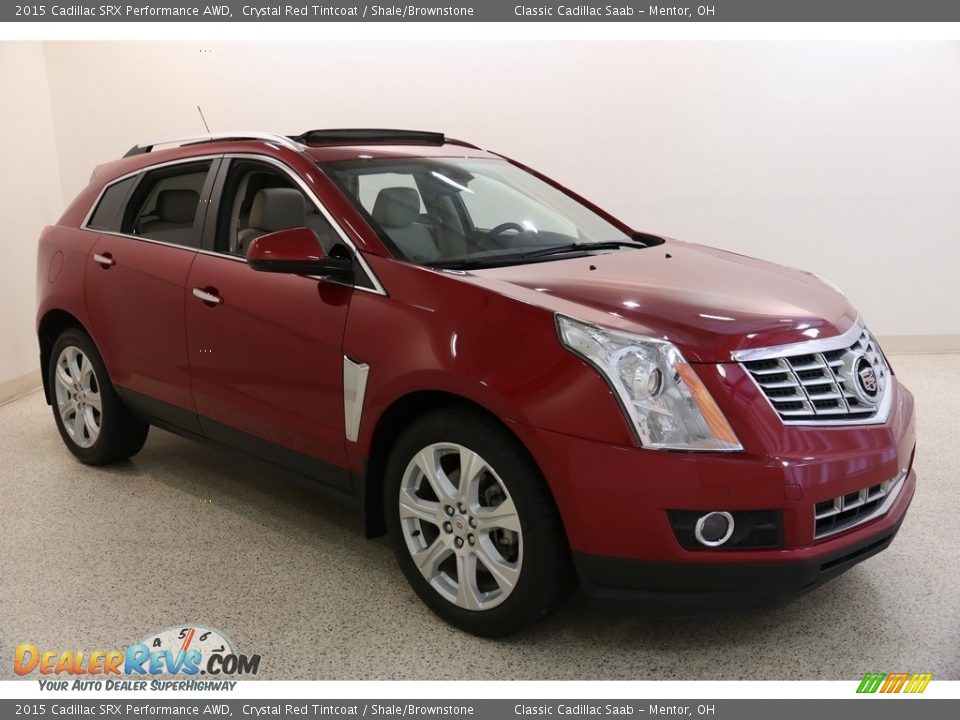 2015 Cadillac SRX Performance AWD Crystal Red Tintcoat / Shale/Brownstone Photo #1