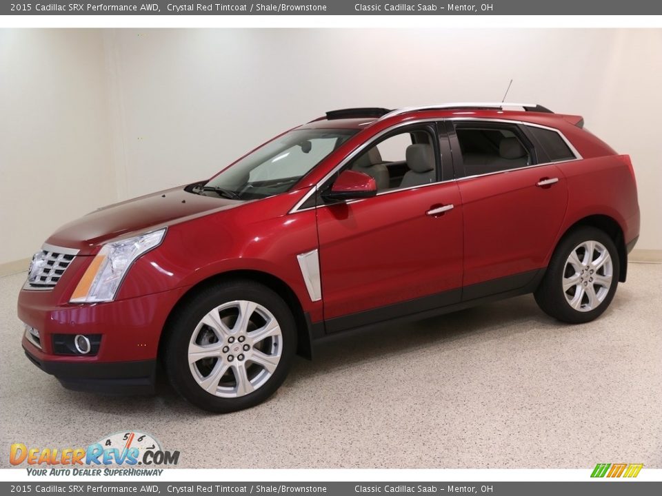 2015 Cadillac SRX Performance AWD Crystal Red Tintcoat / Shale/Brownstone Photo #3