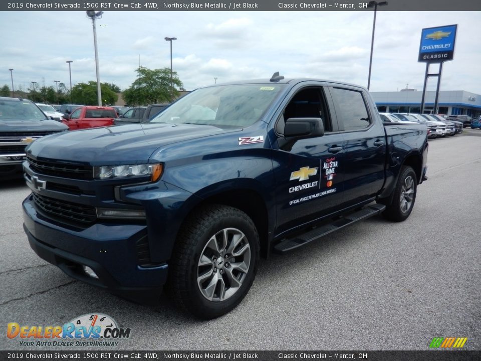 2019 Chevrolet Silverado 1500 RST Crew Cab 4WD Northsky Blue Metallic / Jet Black Photo #1