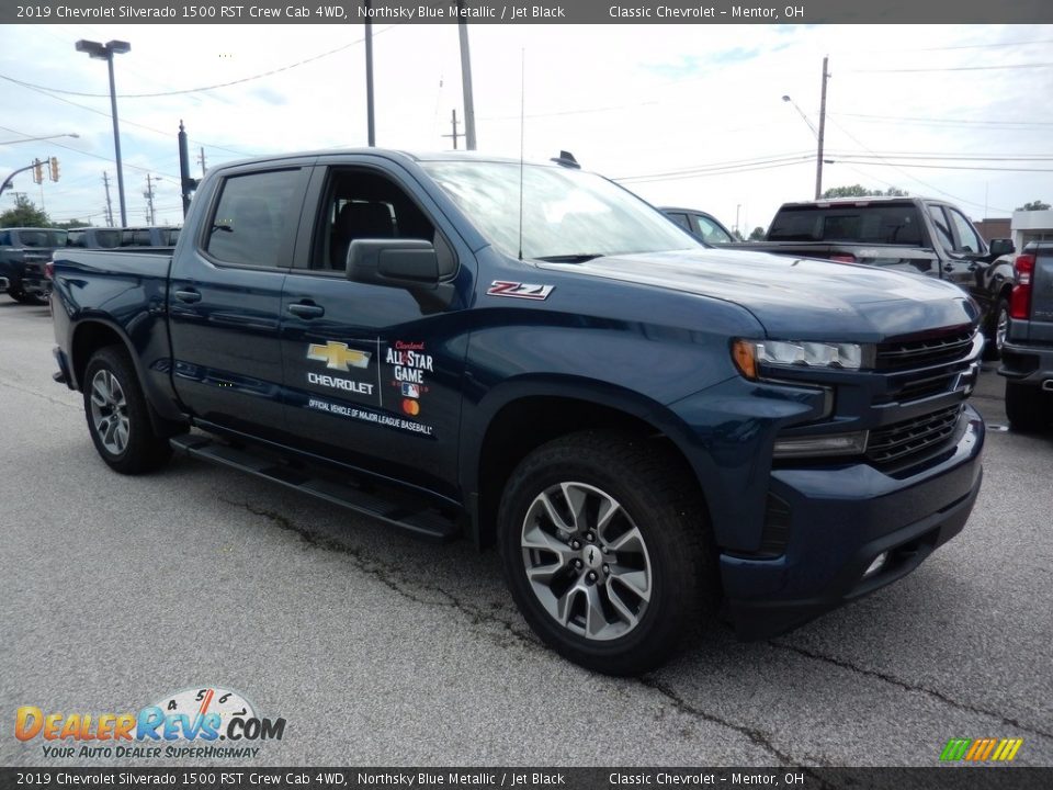 2019 Chevrolet Silverado 1500 RST Crew Cab 4WD Northsky Blue Metallic / Jet Black Photo #3