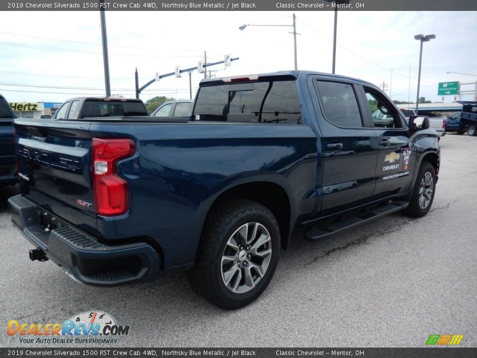 2019 Chevrolet Silverado 1500 RST Crew Cab 4WD Northsky Blue Metallic / Jet Black Photo #4