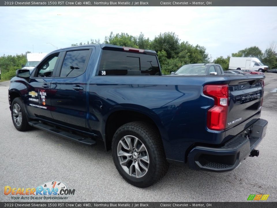 2019 Chevrolet Silverado 1500 RST Crew Cab 4WD Northsky Blue Metallic / Jet Black Photo #5