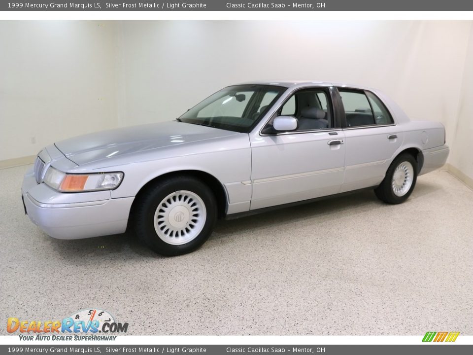 1999 Mercury Grand Marquis LS Silver Frost Metallic / Light Graphite Photo #3