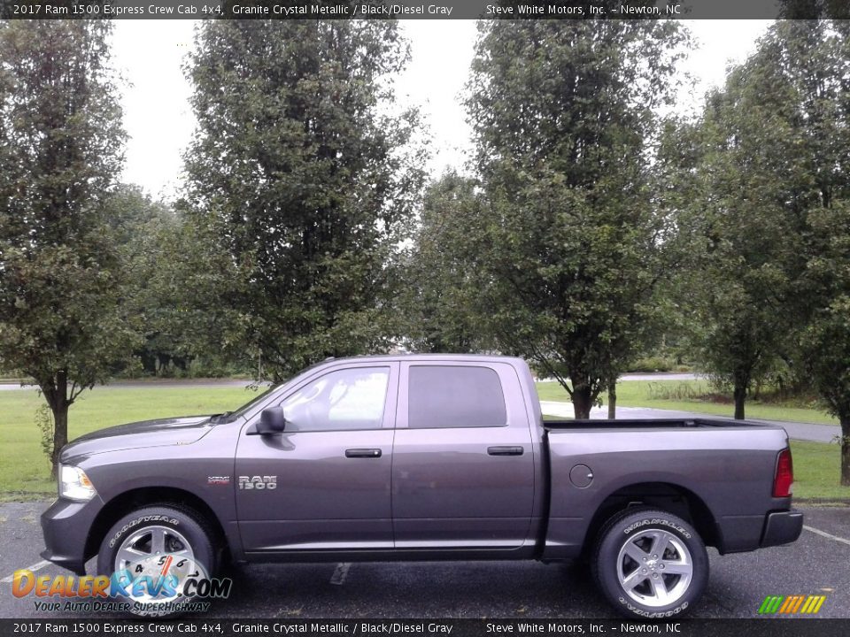 2017 Ram 1500 Express Crew Cab 4x4 Granite Crystal Metallic / Black/Diesel Gray Photo #1
