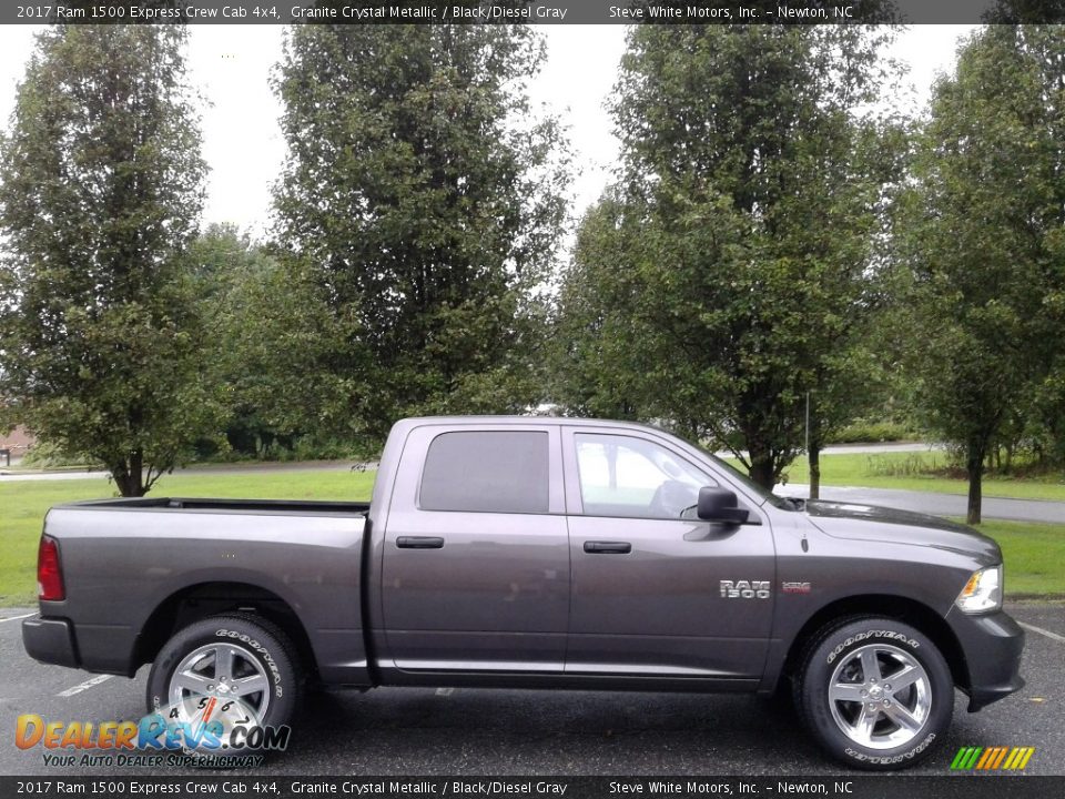 2017 Ram 1500 Express Crew Cab 4x4 Granite Crystal Metallic / Black/Diesel Gray Photo #5