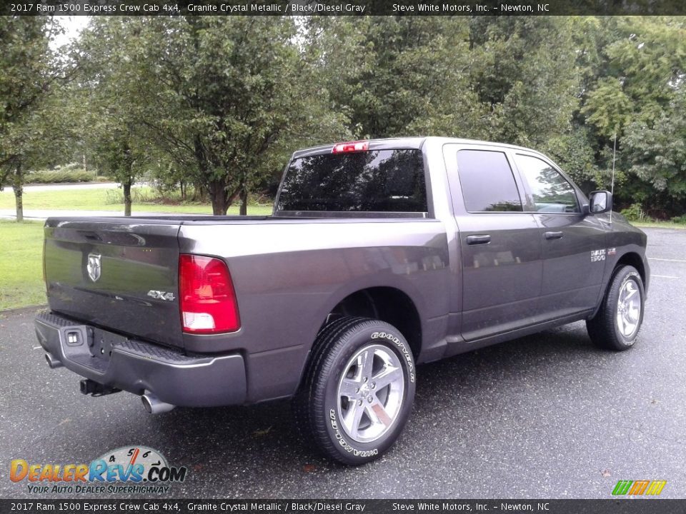 2017 Ram 1500 Express Crew Cab 4x4 Granite Crystal Metallic / Black/Diesel Gray Photo #6