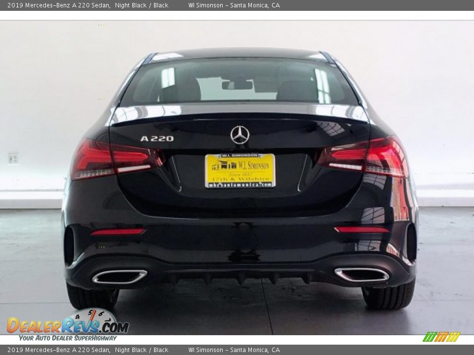 2019 Mercedes-Benz A 220 Sedan Night Black / Black Photo #3