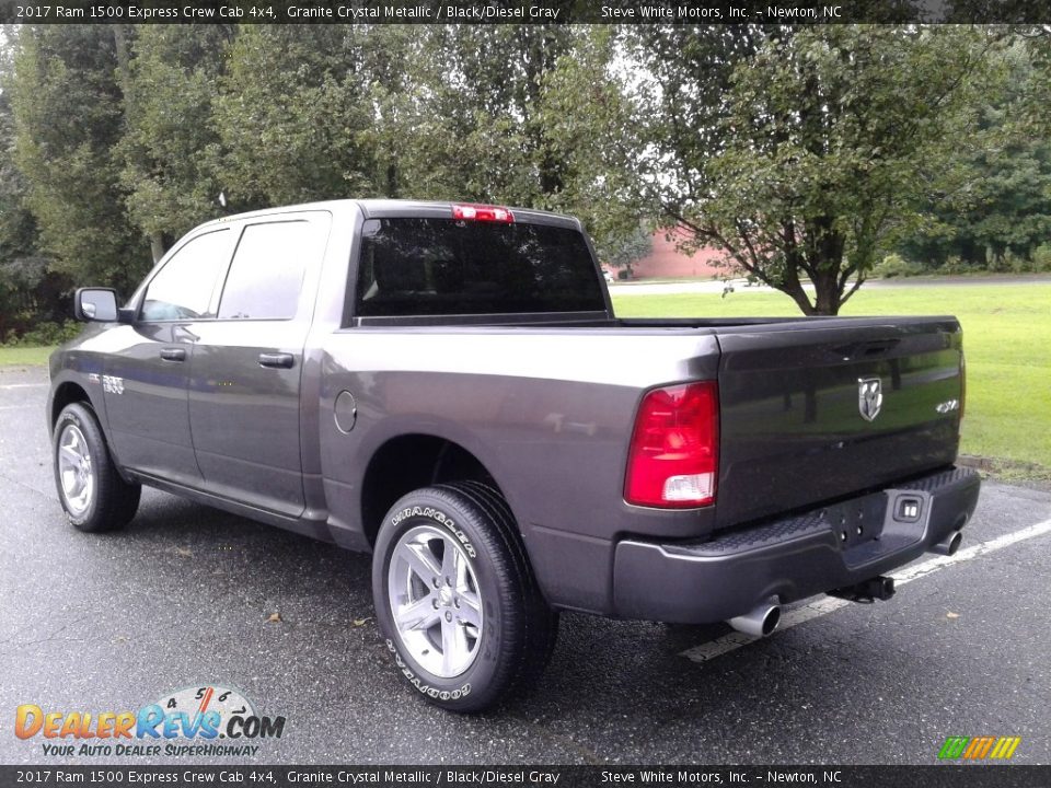 2017 Ram 1500 Express Crew Cab 4x4 Granite Crystal Metallic / Black/Diesel Gray Photo #8