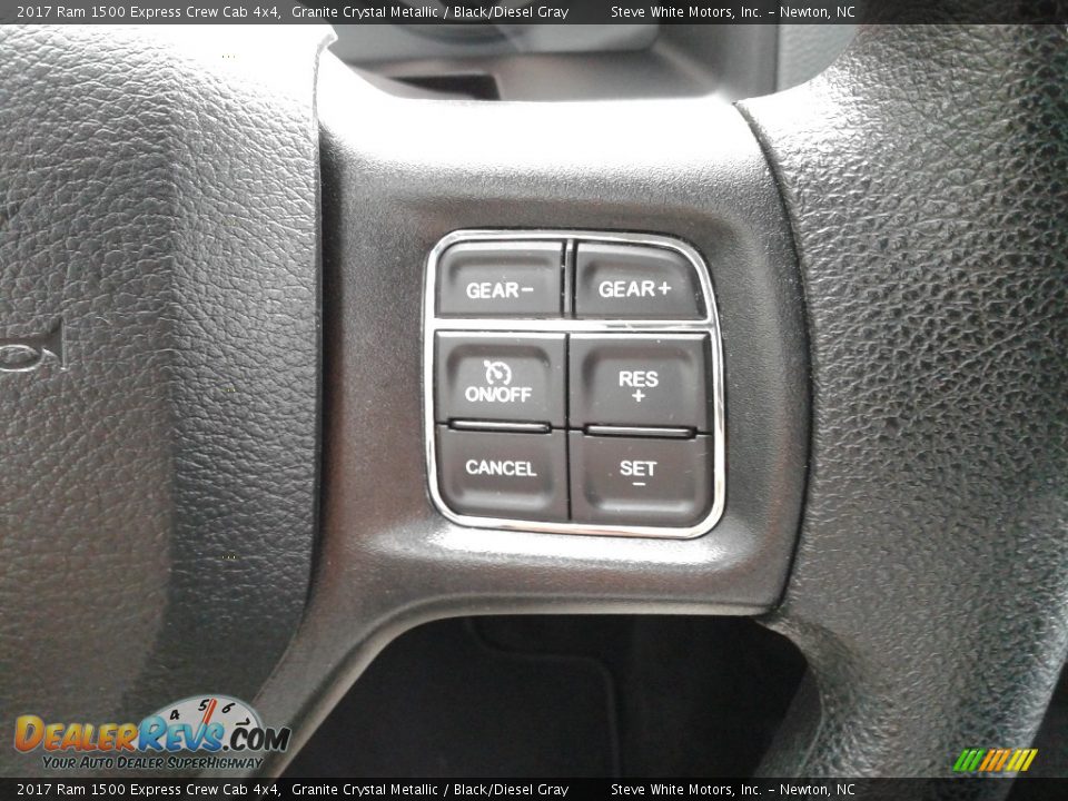 2017 Ram 1500 Express Crew Cab 4x4 Granite Crystal Metallic / Black/Diesel Gray Photo #16