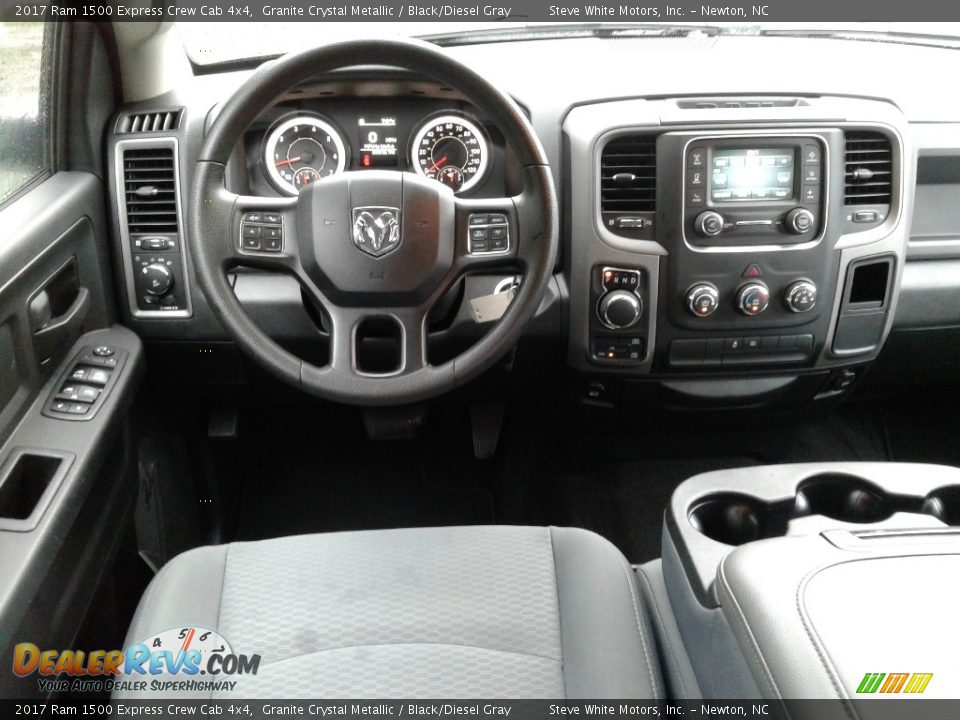 2017 Ram 1500 Express Crew Cab 4x4 Granite Crystal Metallic / Black/Diesel Gray Photo #23