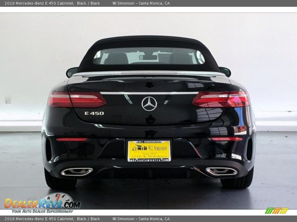 2019 Mercedes-Benz E 450 Cabriolet Black / Black Photo #3