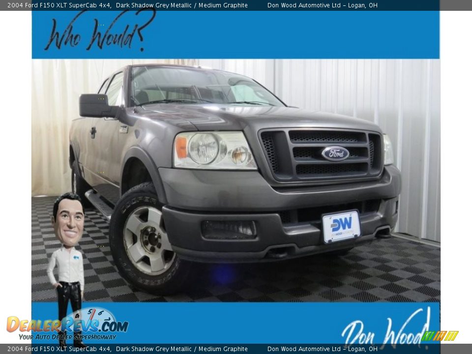 2004 Ford F150 XLT SuperCab 4x4 Dark Shadow Grey Metallic / Medium Graphite Photo #1