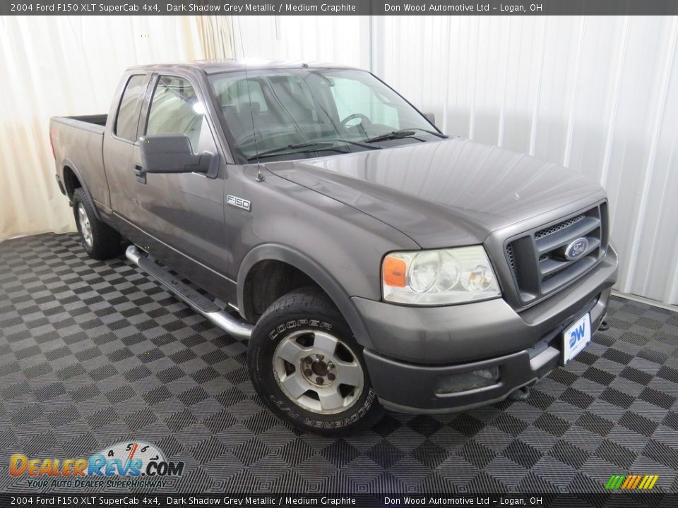 2004 Ford F150 XLT SuperCab 4x4 Dark Shadow Grey Metallic / Medium Graphite Photo #4