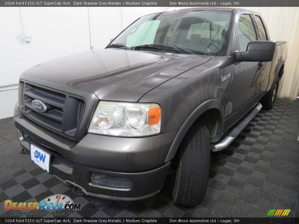 2004 Ford F150 XLT SuperCab 4x4 Dark Shadow Grey Metallic / Medium Graphite Photo #8
