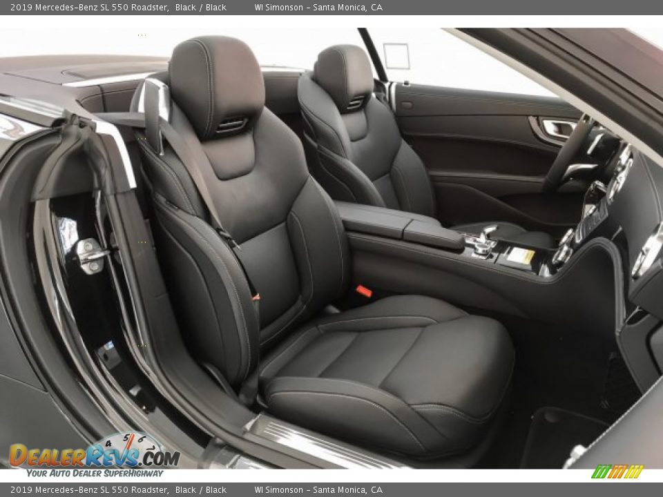 Black Interior - 2019 Mercedes-Benz SL 550 Roadster Photo #5