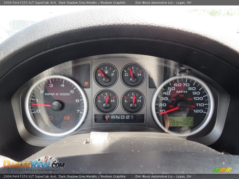 2004 Ford F150 XLT SuperCab 4x4 Dark Shadow Grey Metallic / Medium Graphite Photo #18