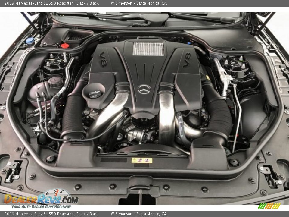 2019 Mercedes-Benz SL 550 Roadster 4.7 Liter DI biturbo DOHC 32-Valve VVT V8 Engine Photo #8