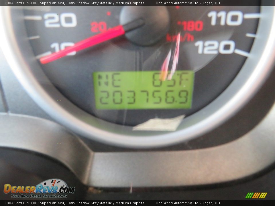 2004 Ford F150 XLT SuperCab 4x4 Dark Shadow Grey Metallic / Medium Graphite Photo #19