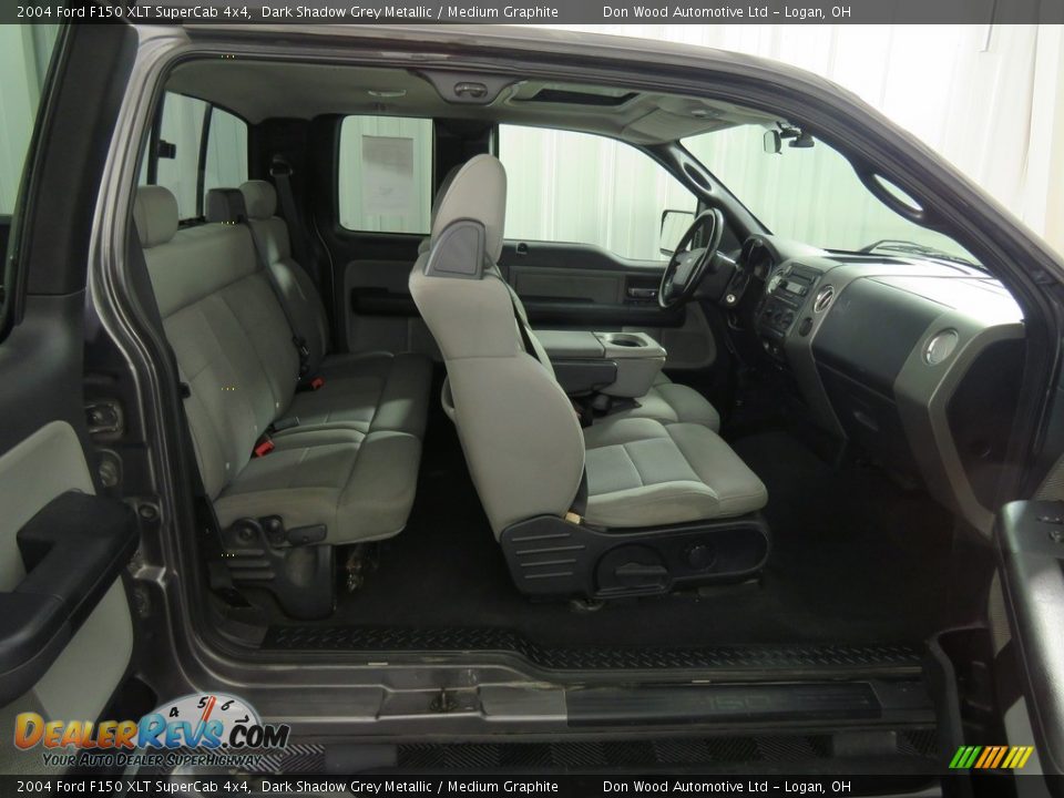2004 Ford F150 XLT SuperCab 4x4 Dark Shadow Grey Metallic / Medium Graphite Photo #30
