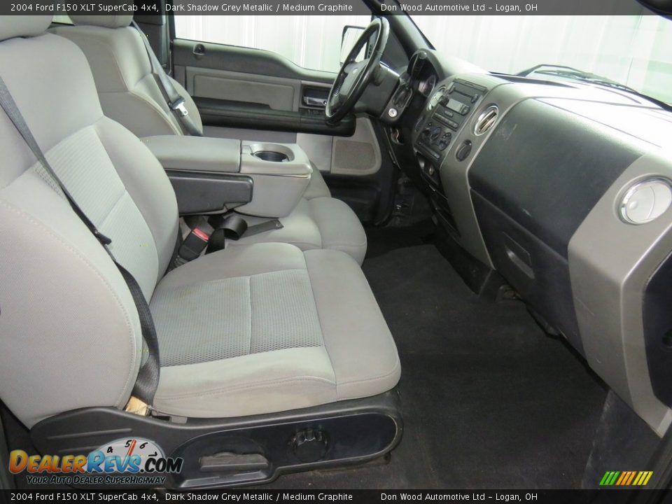 2004 Ford F150 XLT SuperCab 4x4 Dark Shadow Grey Metallic / Medium Graphite Photo #31