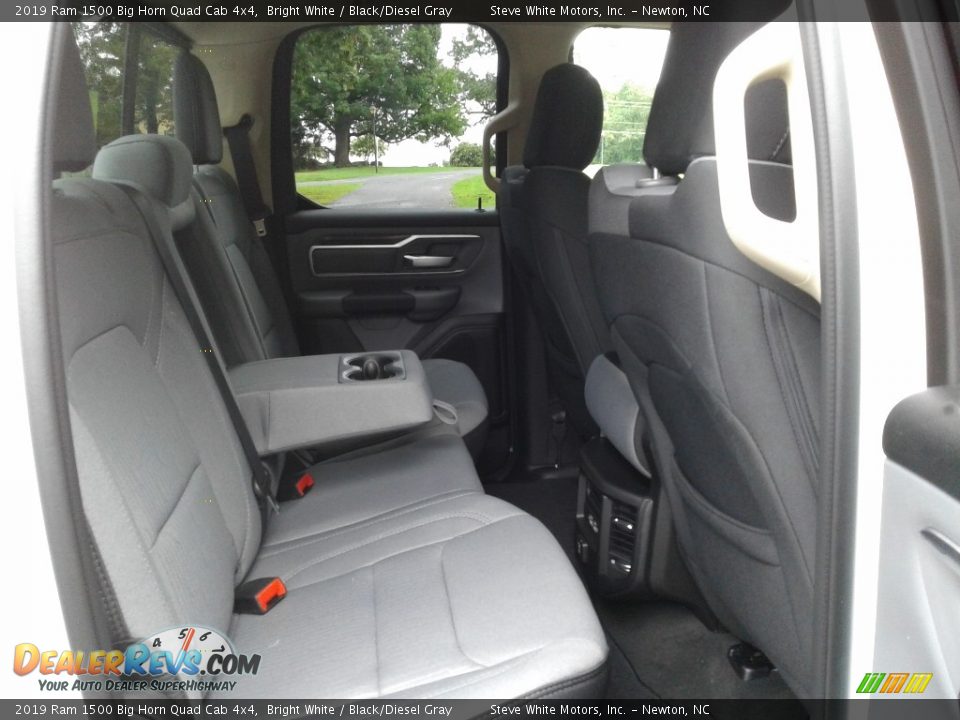 2019 Ram 1500 Big Horn Quad Cab 4x4 Bright White / Black/Diesel Gray Photo #13
