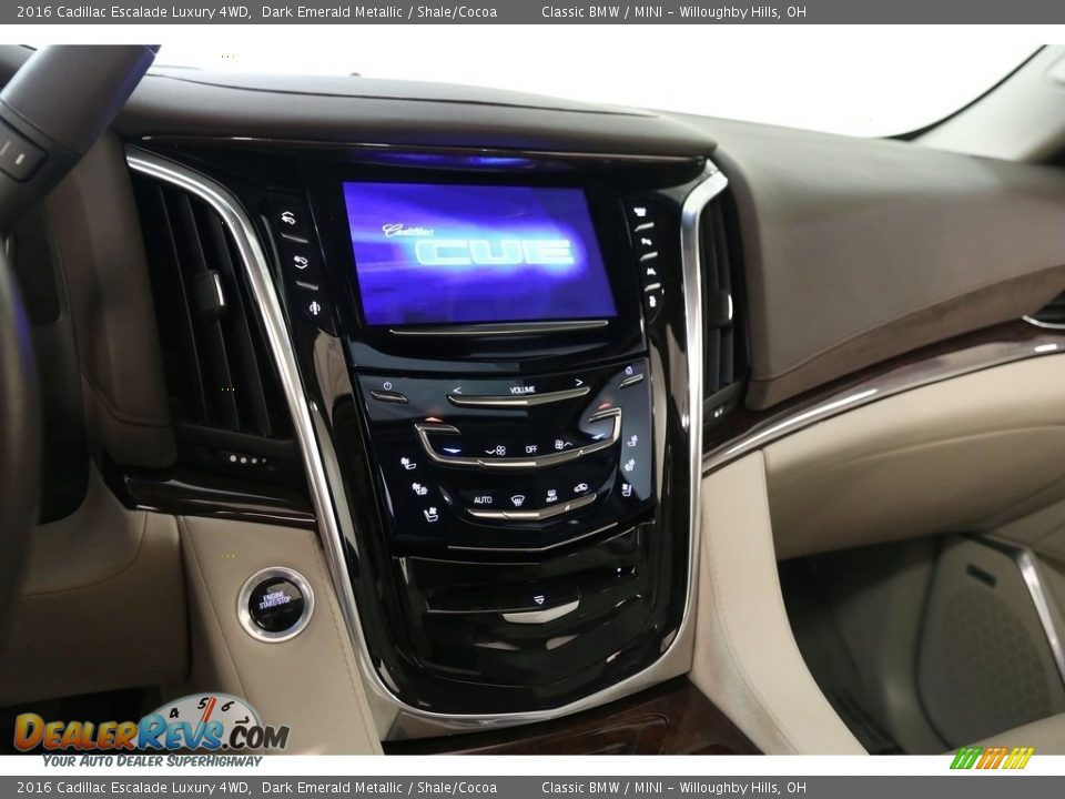 2016 Cadillac Escalade Luxury 4WD Dark Emerald Metallic / Shale/Cocoa Photo #10