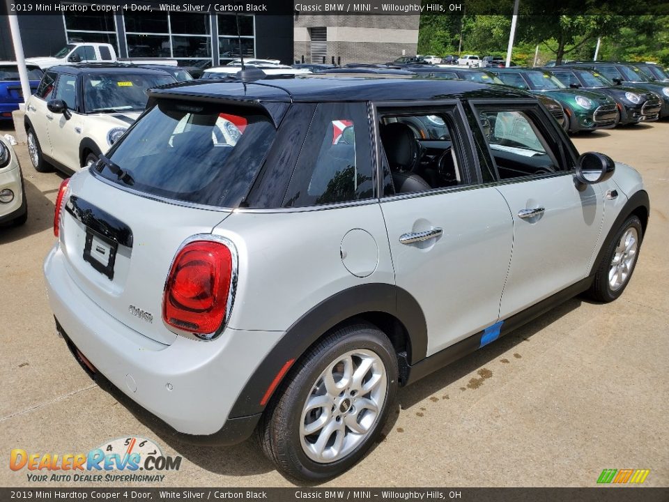2019 Mini Hardtop Cooper 4 Door White Silver / Carbon Black Photo #2