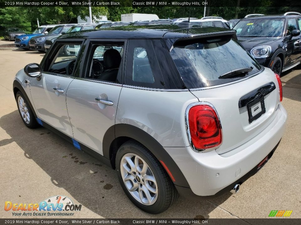 2019 Mini Hardtop Cooper 4 Door White Silver / Carbon Black Photo #3