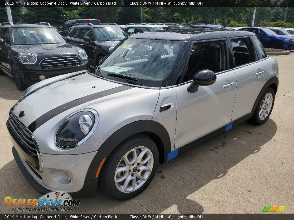 2019 Mini Hardtop Cooper 4 Door White Silver / Carbon Black Photo #4