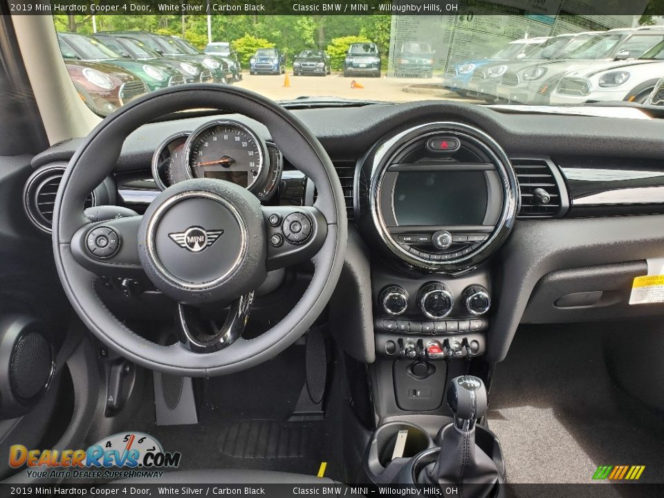 2019 Mini Hardtop Cooper 4 Door White Silver / Carbon Black Photo #6