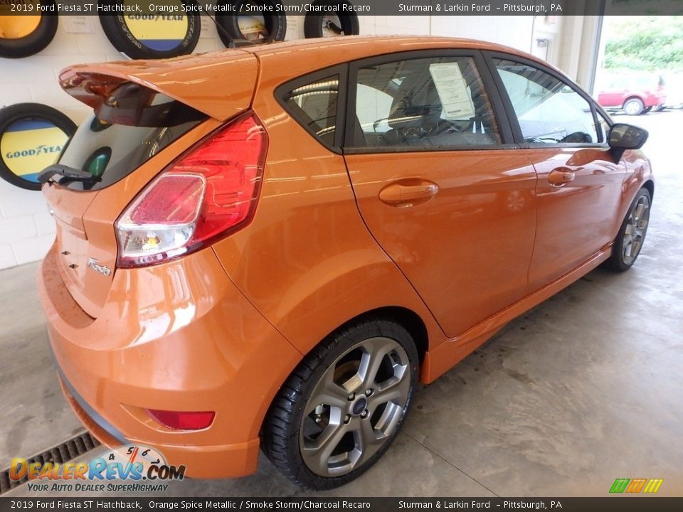 2019 Ford Fiesta ST Hatchback Orange Spice Metallic / Smoke Storm/Charcoal Recaro Photo #2