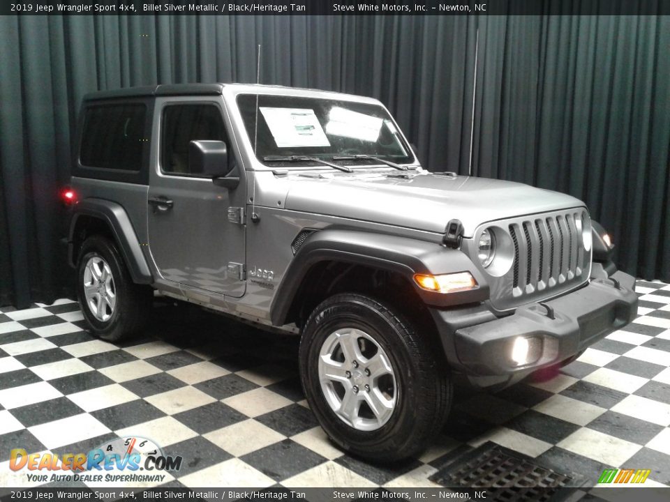 2019 Jeep Wrangler Sport 4x4 Billet Silver Metallic / Black/Heritage Tan Photo #4