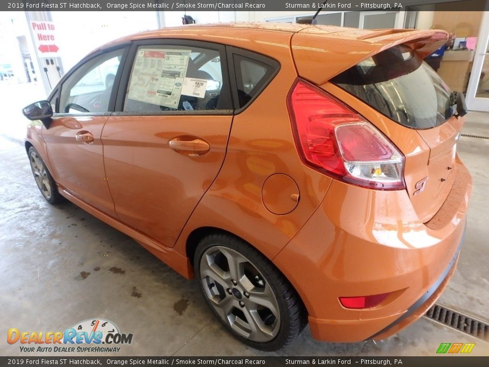 2019 Ford Fiesta ST Hatchback Orange Spice Metallic / Smoke Storm/Charcoal Recaro Photo #4