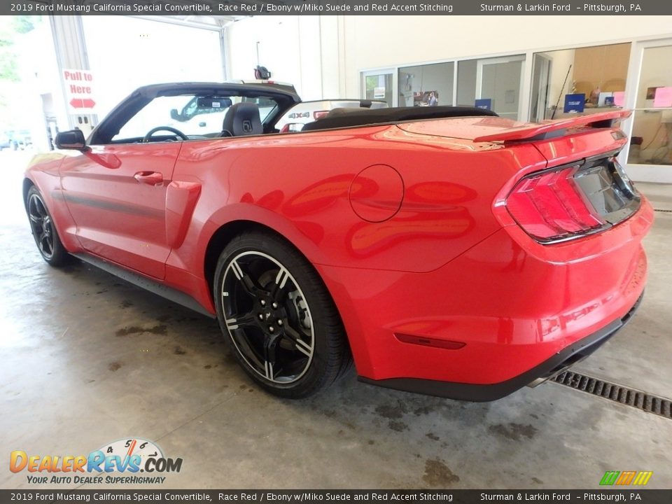 2019 Ford Mustang California Special Convertible Race Red / Ebony w/Miko Suede and Red Accent Stitching Photo #4