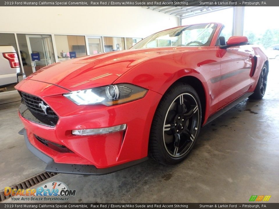 2019 Ford Mustang California Special Convertible Race Red / Ebony w/Miko Suede and Red Accent Stitching Photo #5