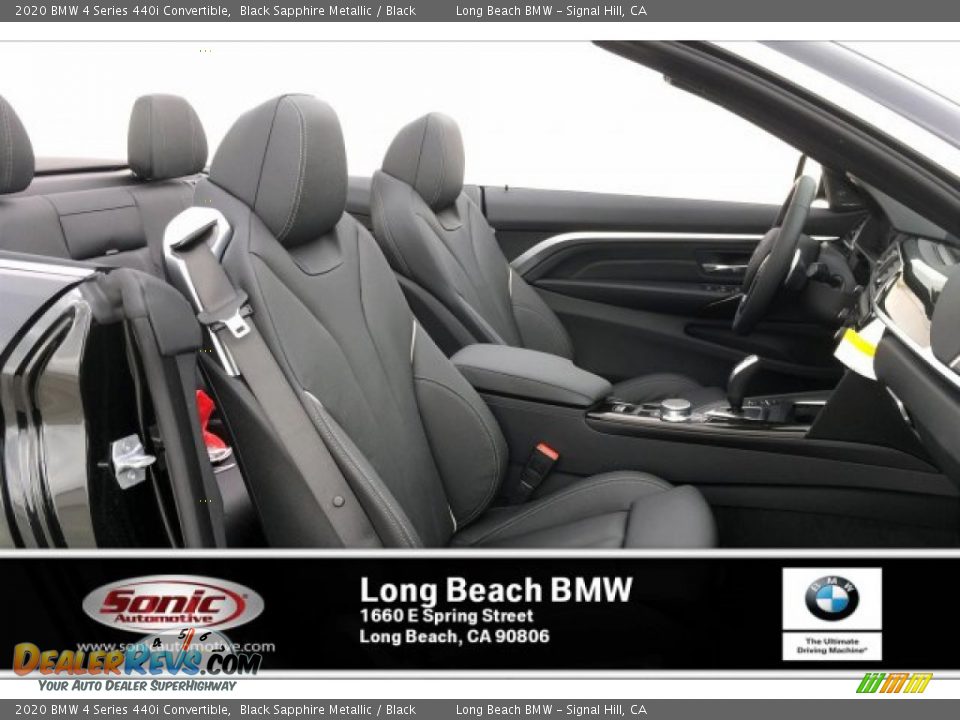 2020 BMW 4 Series 440i Convertible Black Sapphire Metallic / Black Photo #2