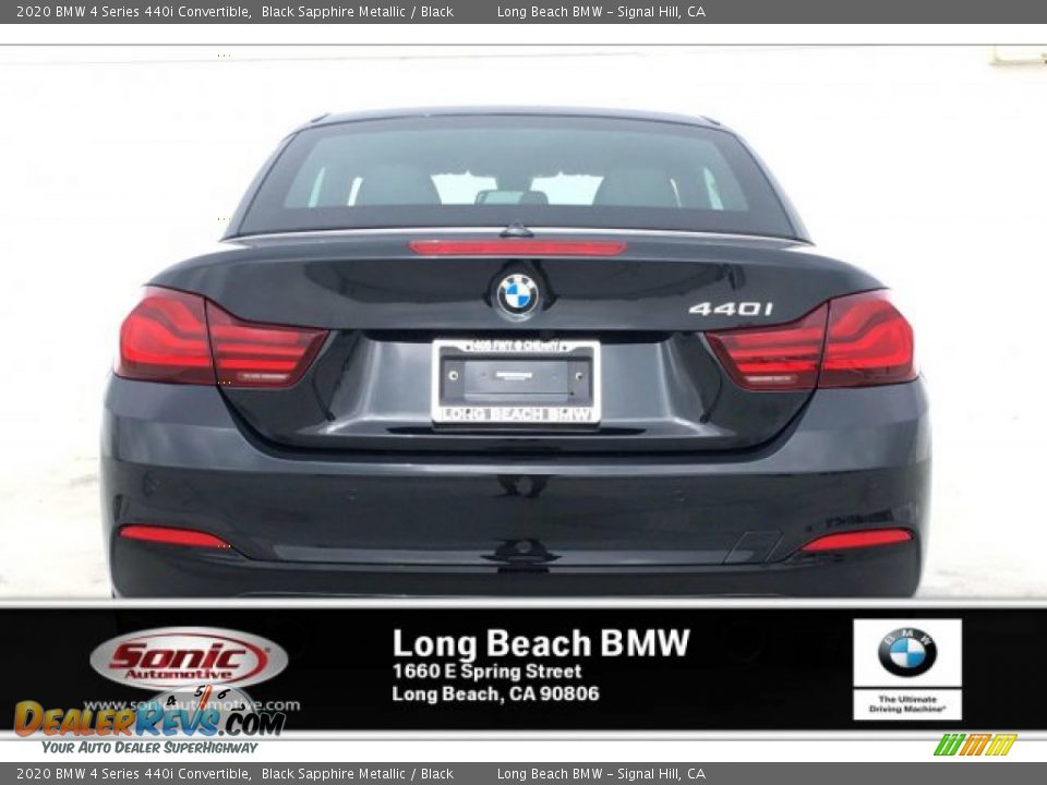 2020 BMW 4 Series 440i Convertible Black Sapphire Metallic / Black Photo #4