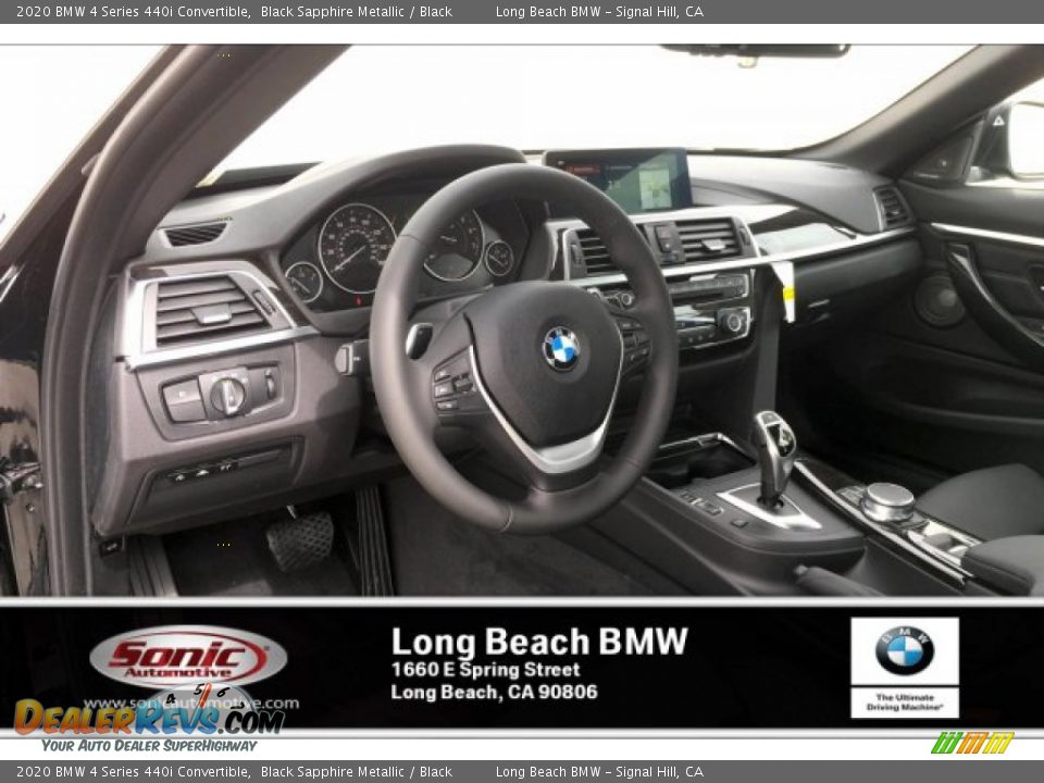 2020 BMW 4 Series 440i Convertible Black Sapphire Metallic / Black Photo #6