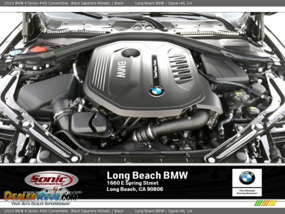 2020 BMW 4 Series 440i Convertible Black Sapphire Metallic / Black Photo #9