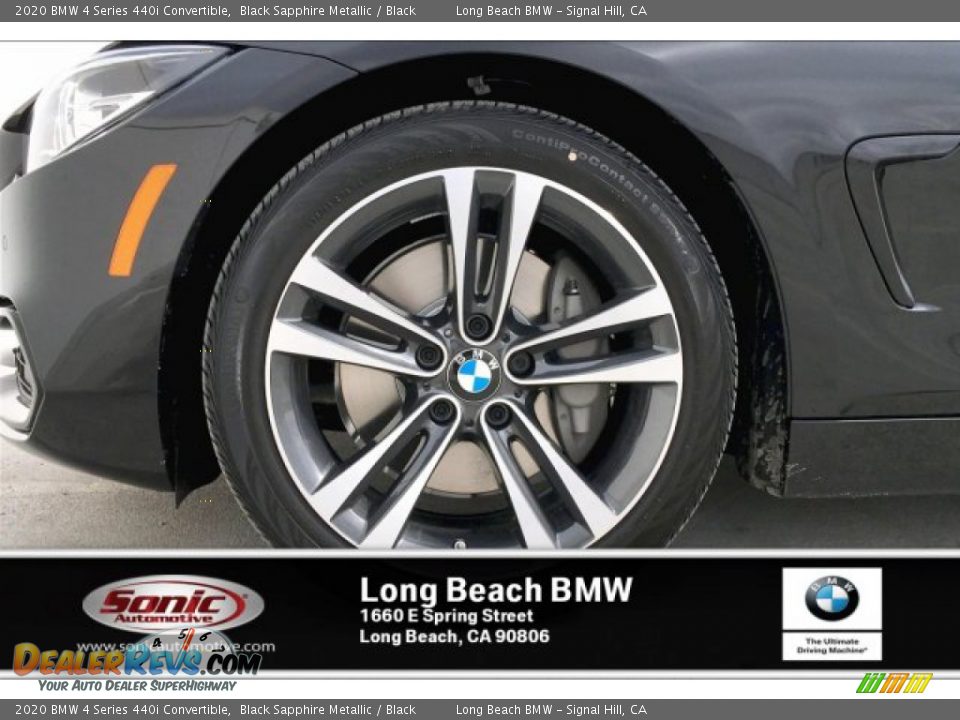 2020 BMW 4 Series 440i Convertible Black Sapphire Metallic / Black Photo #10