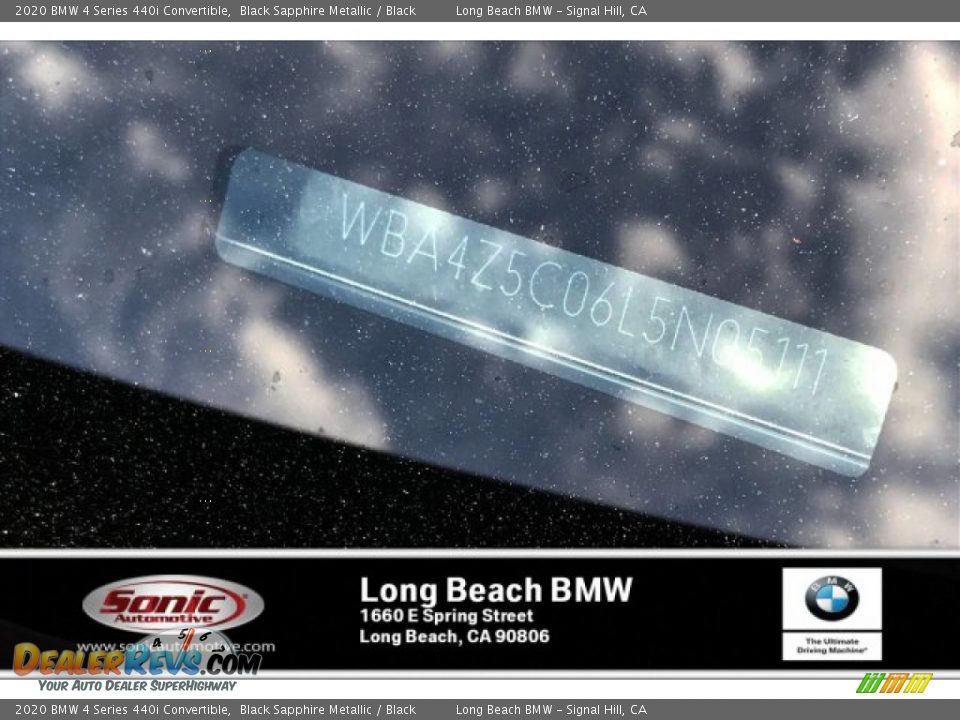 2020 BMW 4 Series 440i Convertible Black Sapphire Metallic / Black Photo #11