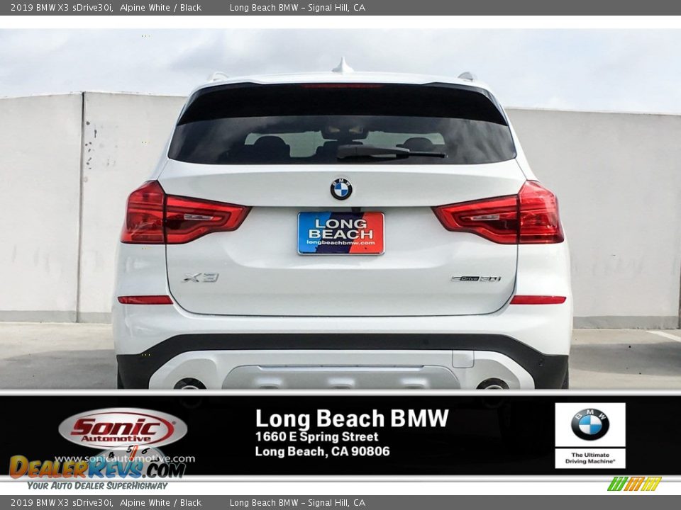 2019 BMW X3 sDrive30i Alpine White / Black Photo #3