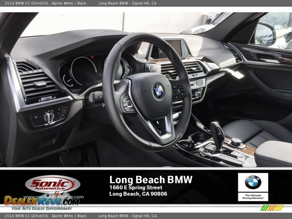 2019 BMW X3 sDrive30i Alpine White / Black Photo #4