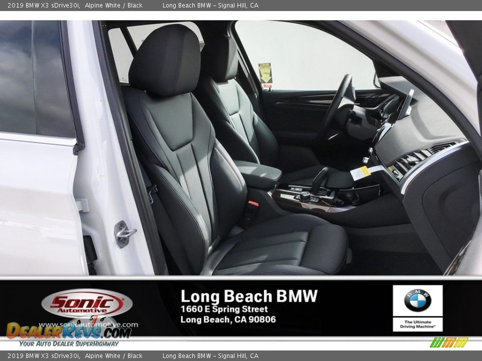 2019 BMW X3 sDrive30i Alpine White / Black Photo #5