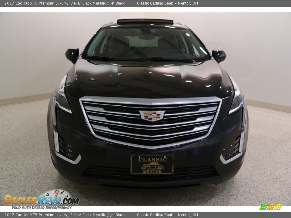 2017 Cadillac XT5 Premium Luxury Stellar Black Metallic / Jet Black Photo #2