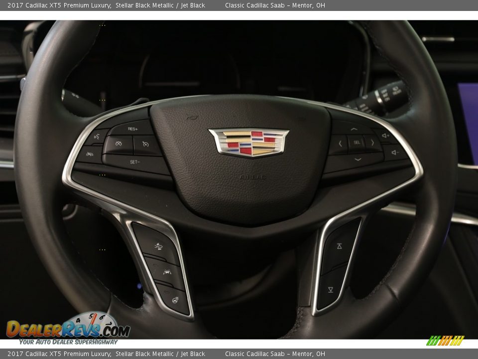 2017 Cadillac XT5 Premium Luxury Stellar Black Metallic / Jet Black Photo #6